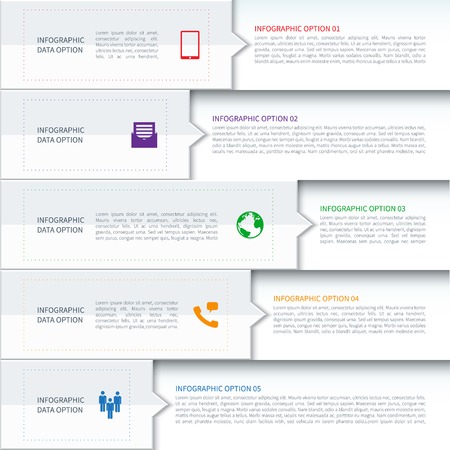 Modern Minimalistic Infographics Options Templateのイラスト素材