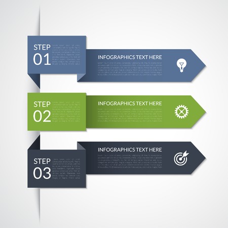 Modern arrow infographic elementsのイラスト素材