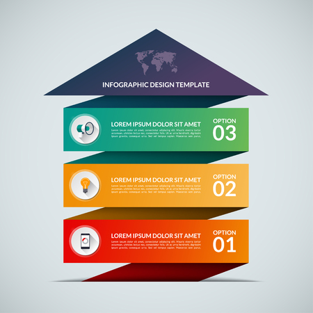 Vector of Up arrow infographic template. - ID:1-59843325 - Royalty Free ...