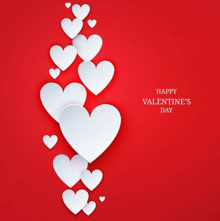 Valentines Day abstract vector background.のイラスト素材