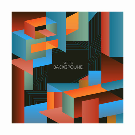 Abstract background. Vector illustration. Minimalistic geometric backgound in vintage style.のイラスト素材