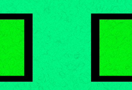 green background with black frame and copy space for text or image.の写真素材