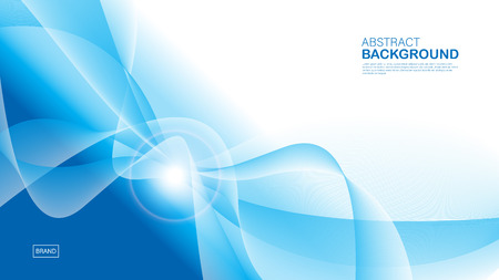 Blue wave background, abstract texture, cover design, Geometric vector, graphic, Minimal, flyer template, banner, web page, book cover, advertisement, printing template, decoration wallpaper.のイラスト素材