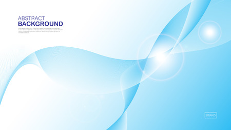 Blue wave background, abstract texture, cover design, Geometric vector, graphic, Minimal, flyer template, banner, web page, book cover, advertisement, printing template, decoration wallpaper.のイラスト素材