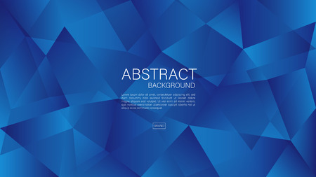 Polygon background vector template, Geometric graphic, Minimal Texture, cover design, banner, flyer brochure, web page, book cover, advertisement, printing template, blue concept, wallpaper.のイラスト素材