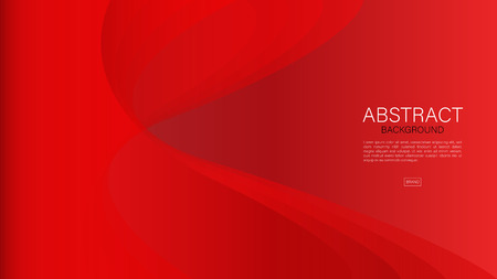 Red abstract background, wave, Geometric vector, graphic, Minimal Texture, cover design, flyer template, banner, web page, book cover, advertisement, printing template, decoration wallpaper.のイラスト素材