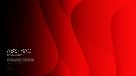 Red abstract background, wave, Geometric vector, graphic, Minimal Texture, cover design, flyer template, banner, web page, book cover, advertisement, printing template, decoration wallpaper.のイラスト素材