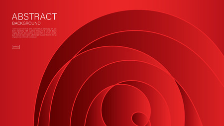 Red abstract background, wave, Geometric vector, graphic, Minimal Texture, cover design, flyer template, banner, web page, book cover, advertisement, printing template, decoration wallpaper.のイラスト素材