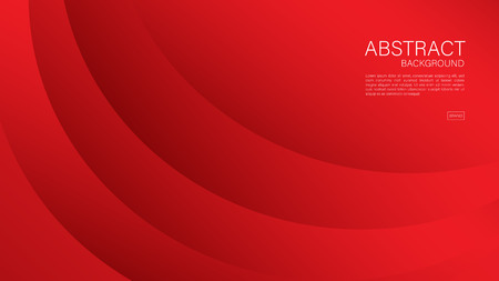 Red abstract background, wave, Geometric vector, graphic, Minimal Texture, cover design, flyer template, banner, web page, book cover, advertisement, printing template, decoration wallpaper.のイラスト素材
