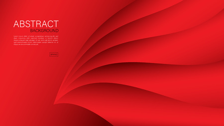 Red abstract background, Geometric vector, cover design, flyer template, banner, web page, book cover, advertisementのイラスト素材