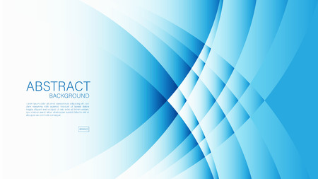 Blue abstract background, wave, Geometric vector, graphic, Minimal Texture, cover design, flyer template, banner, web page, book cover, advertisement, printing template, decoration wallpaper.のイラスト素材