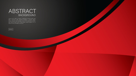Red abstract background, wave, Geometric vector, graphic, Minimal Texture, cover design, flyer template, banner, web page, book cover, advertisement, printing template, decoration wallpaper.のイラスト素材
