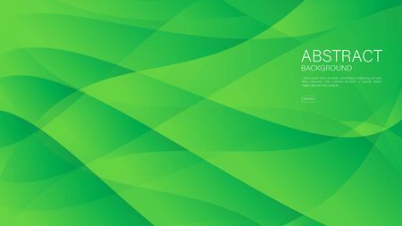 Green wave abstract background vector can be use cover, banner, wallpaper, flyer, brochure, book, printing media, card, web backgroundのイラスト素材