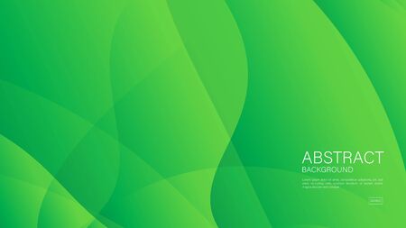 Green wave abstract background vector can be use cover, banner, wallpaper, flyer, brochure, book, printing media, card, web backgroundのイラスト素材