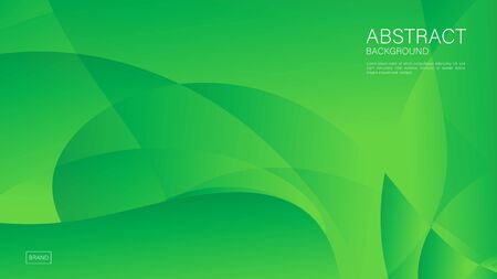 Green wave abstract background vector can be use cover, banner, wallpaper, flyer, brochure, book, printing media, card, web backgroundのイラスト素材