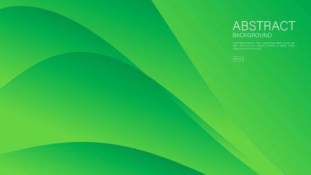 Green wave abstract background vector can be use cover, banner, wallpaper, flyer, brochure, book, printing media, card, web backgroundのイラスト素材