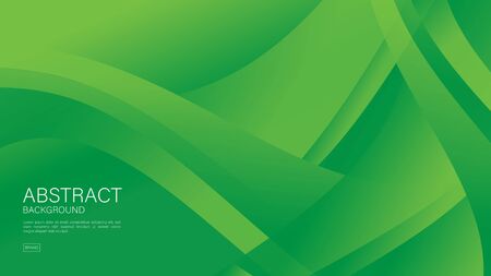 Green wave abstract background vector can be use cover, banner, wallpaper, flyer, brochure, book, printing media, card, web backgroundのイラスト素材