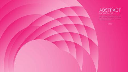 Pink abstract background, wave graphic, Geometric vector, beauty texture, graphic design, Minimal, cover design, flyer template, banner, web page, Valentine's day backgroundのイラスト素材