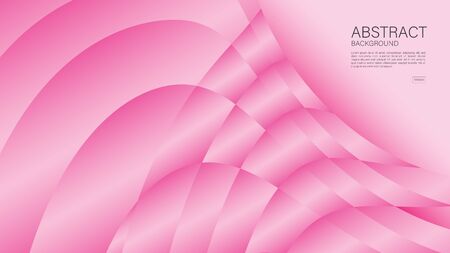 Pink abstract background, wave graphic, Geometric vector, beauty texture, graphic design, Minimal, cover design, flyer template, banner, web page, Valentine's day backgroundのイラスト素材