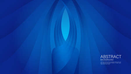 Blue gradient wave abstract background. vector cover design. graphic design. Minimal Texture. creative backgrounds template for flyer, banner, web page, book, card, advertisementのイラスト素材