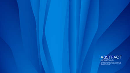Blue gradient wave abstract background. vector cover design. graphic design. Minimal Texture. creative backgrounds template for flyer, banner, web page, book, card, advertisementのイラスト素材
