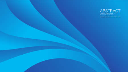 Blue gradient wave abstract background. vector cover design. graphic design. Minimal Texture. creative backgrounds template for flyer, banner, web page, book, card, advertisementのイラスト素材