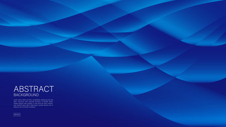 Blue abstract background, polygon backgrounds, Geometric background vector, wave Background, Minimal Texture, cover design, flyer template, web banner, book cover, advertisement, wallpaperのイラスト素材