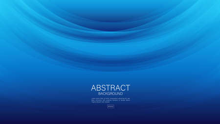 Blue abstract background, wave pattern background, graphic design, Minimal Texture, cover design, flyer template, banner, web background, book cover, advertisement, printing template, wallpaper.のイラスト素材