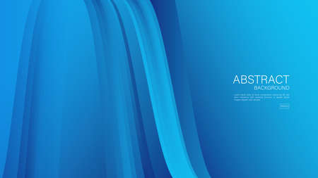 Blue abstract background, wave pattern background, graphic design, Minimal Texture, cover design, flyer template, banner, web background, book cover, advertisement, printing template, wallpaper.のイラスト素材