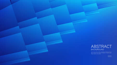 Blue abstract background, Square pattern background, minimal texture, Gradient background, cover design, flyer template, banner, web background, book cover, blue background template, wallpaper.のイラスト素材