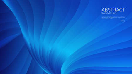 Blue abstract background, wave pattern background, minimal texture, Gradient background, cover design, flyer template, banner, web background, book cover, background design, blue background,wallpaper.のイラスト素材