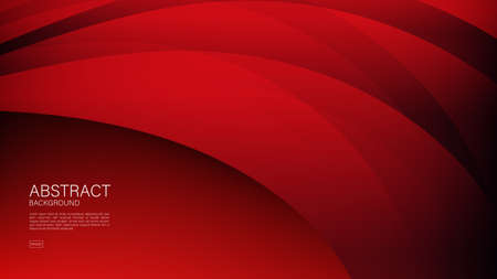 Red abstract background, wave graphic, Geometric vector, Minimal Texture, web background, red cover design, flyer template, banner, book cover, advertisement, printing, decoration wallpaper. vectorのイラスト素材