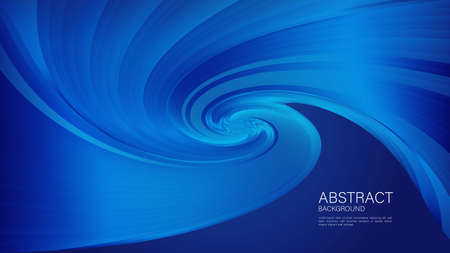 Blue twirl abstract background, geometric graphic vector, Minimal Texture, web background, Blue cover design, flyer template, banner, book cover, wall decoration wallpaper. vector eps10のイラスト素材