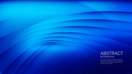 Blue wave abstract background, geometric graphic vector, Minimal Texture, web background, Blue cover design, flyer template, banner, book cover, wall decoration wallpaper. vector eps10のイラスト素材