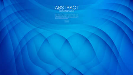 Blue wave abstract background, wave graphic vector, Minimal Texture, web background, Blue cover design, flyer template, banner, book cover, wall decoration wallpaper. vector eps10のイラスト素材