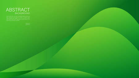 Green wave abstract background, wave pattern, Minimal Texture, web background, Green cover design, flyer template, banner, book cover, wall decoration, wallpaper, Geometric background designのイラスト素材