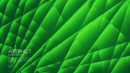 Green polygon abstract background, polygon vector, Minimal Texture, web background, Green cover design, flyer template, banner, book cover, wall decoration, wallpaper, Geometric background designのイラスト素材