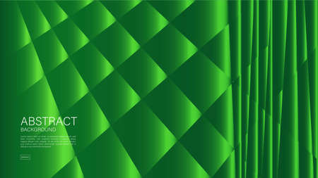 Green polygon abstract background, polygon vector, Minimal Texture, web background, Green cover design, flyer template, banner, book cover, wall decoration, wallpaper, Geometric background designのイラスト素材