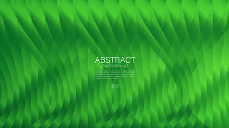 Green wave abstract background, wave pattern, Minimal Texture, web background, Green cover design, flyer template, banner, book cover, wall decoration, wallpaper, Geometric background designのイラスト素材