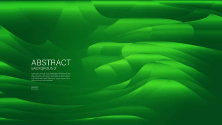 Green wave abstract background, wave pattern, Minimal Texture, web background, Green cover design, flyer template, banner, book cover, wall decoration, wallpaper, Geometric background designのイラスト素材
