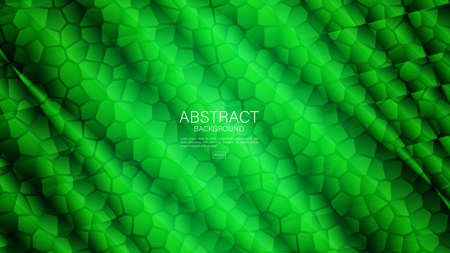 Green polygon abstract background, polygon vector, Minimal Texture, web background, Green cover design, flyer template, banner, book cover, wall decoration, wallpaper, Geometric background designのイラスト素材