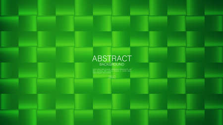 Green abstract background, Square pattern background, minimal texture, Gradient background, green cover design, flyer template, banner, web background, book cover, advertisement, printing template, wallpaper.のイラスト素材