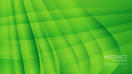 Green wave abstract background, wave pattern, Minimal Texture, web background, Green cover design, flyer template, banner, book cover, wall decoration, wallpaper, Geometric background designのイラスト素材