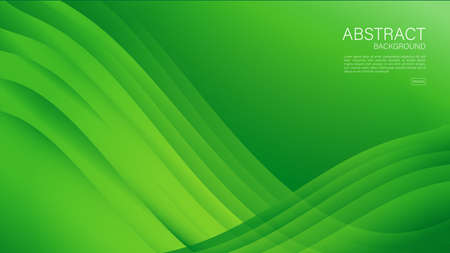 Green wave abstract background, wave pattern, Minimal Texture, web background, Green cover design, flyer template, banner, book cover, wall decoration, wallpaper, Geometric background designのイラスト素材