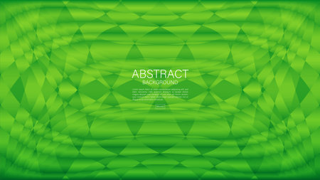 Green wave abstract background, wave pattern, Minimal Texture, web background, Green cover design, flyer template, banner, book cover, wall decoration, wallpaper, Geometric background designのイラスト素材