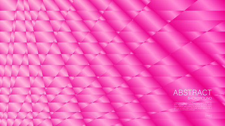 Pink abstract background, polygon graphic, Geometric vector, Minimal Texture, web background, pink cover design, flyer template, banner, wall decoration, wallpaper, pink background for valentineのイラスト素材