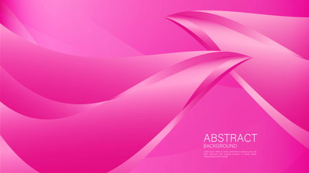 Pink abstract background, pink wave background for valentine, gradient background, wave pattern, Geometric vector, Minimal Texture, pink cover design, flyer, banner, wall decoration, wallpaperのイラスト素材