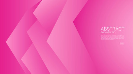 Pink abstract background, arrow lines, Geometric vector, graphic, technology digital template, cover design, backdrop, banner, web background, book cover, advertisement, pink gradient background.のイラスト素材