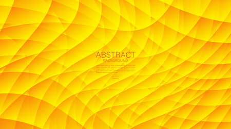 Yellow abstract background, polygon graphic, Geometric vector, Minimal Texture, web background, yellow cover design, flyer template, banner, wall decoration, wallpaper, yellow gradient backgroundのイラスト素材