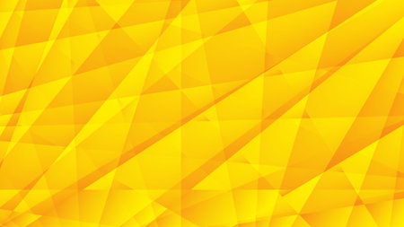 Yellow abstract background, polygon graphic, Geometric vector, Minimal Texture, web background, yellow cover design, flyer template, banner, wall decoration, wallpaper, yellow gradient backgroundのイラスト素材